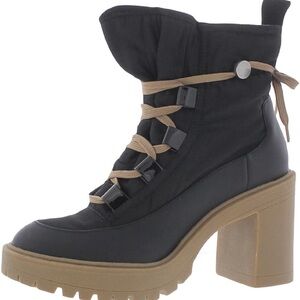 Dolce Vita Black and Tan Heeled Boots